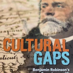 Cultural Gaps Book Cover, Benjamin Robinson Portrait and map of India