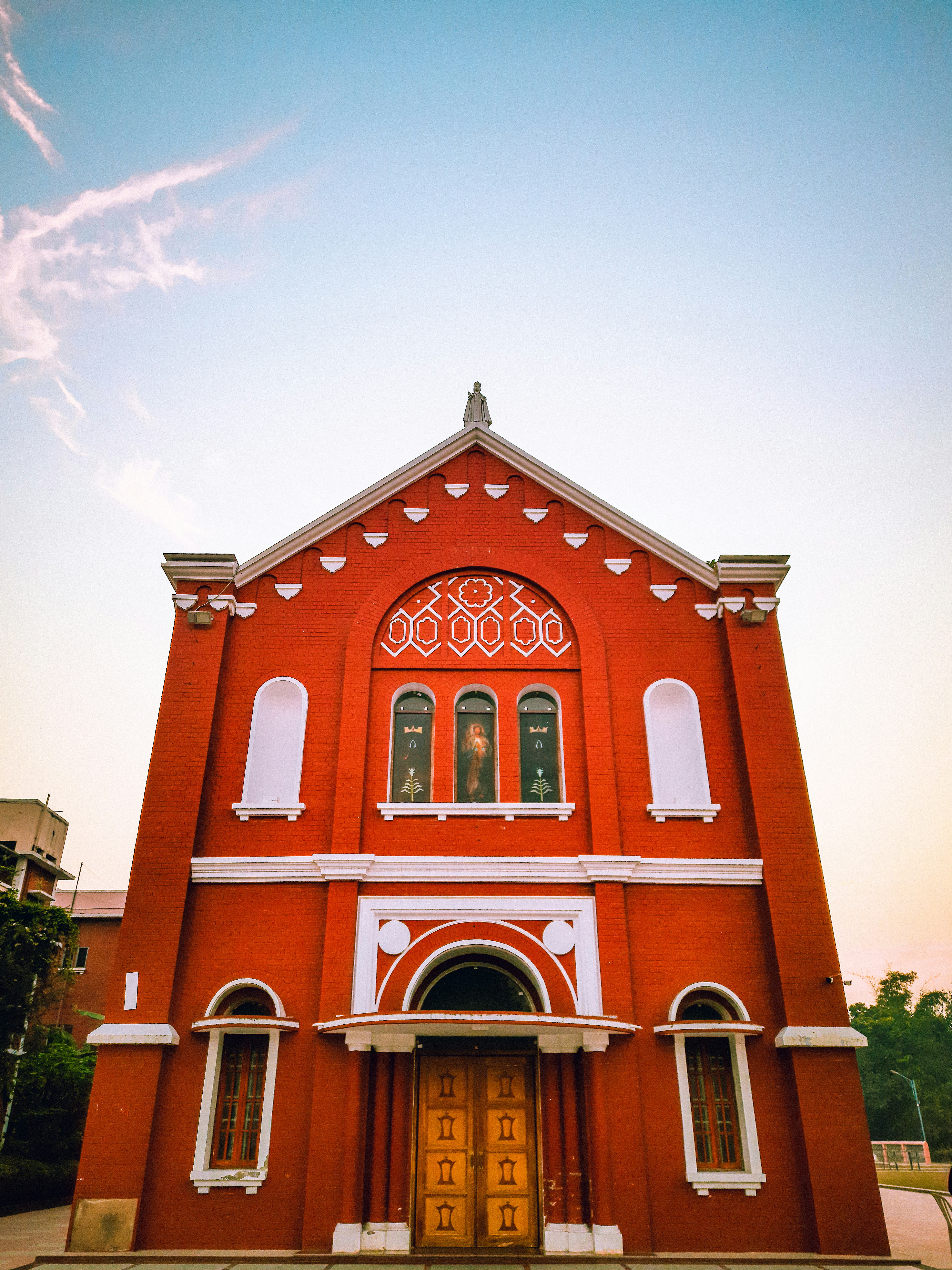 Church building in India.