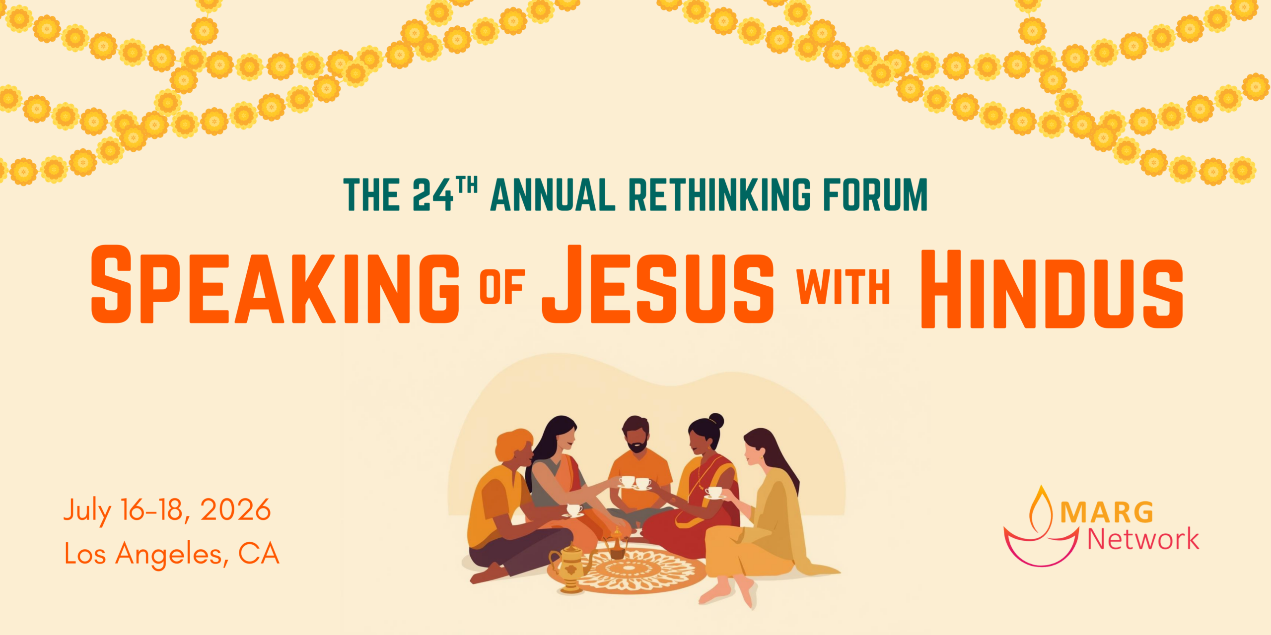 Rethinking Forum 2026 Logo, Speaking of Jesus with Hindus