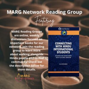 Reading Group Graphic for Connecting with Hindu International Students.